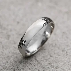 Alianza Plata 5mm y 4 Eguzkilore Personalizable