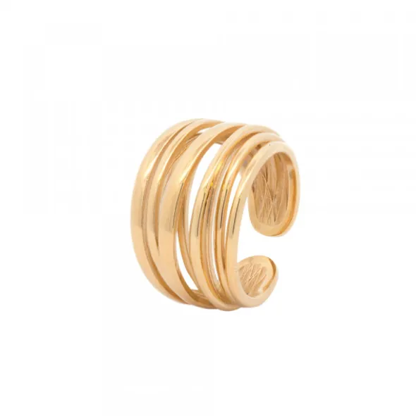 Anillo Hariak Plata Dorada