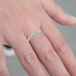 Anillo Letras Ama Plata