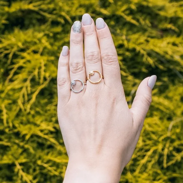 Anillo Luna Llena Plata para Mujer