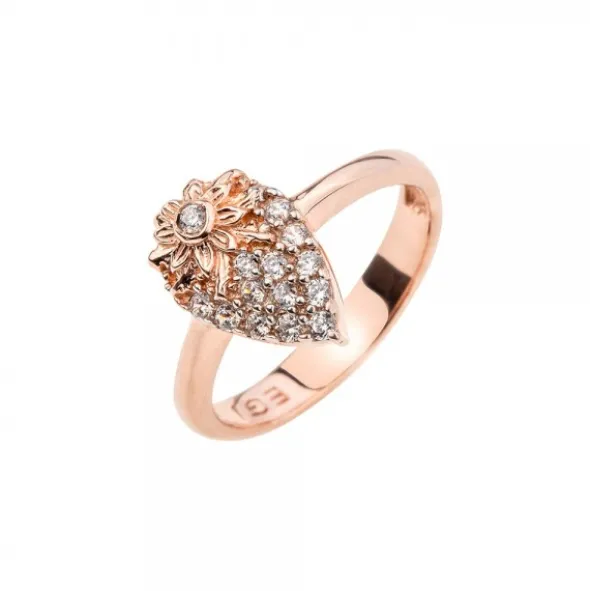 Anillo Tanta Plata Rosa y Circonitas