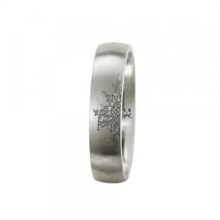 Anillo Titanio con 1 Eguzkilore Personalizable
