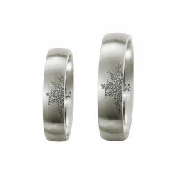 Anillo Titanio con 1 Eguzkilore Personalizable