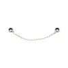 Cadena de seguridad lisa en plata Eguzkicharm