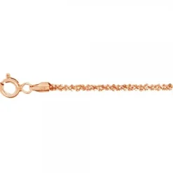 Cadena Margarita de Plata Rosa