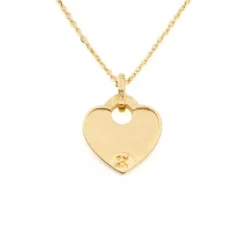 Colgante Ama Corazón Plata Dorada Personalizable