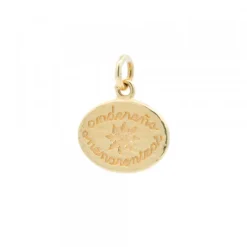 Colgante Andereño Onenarentzat Plata Dorada Personalizable