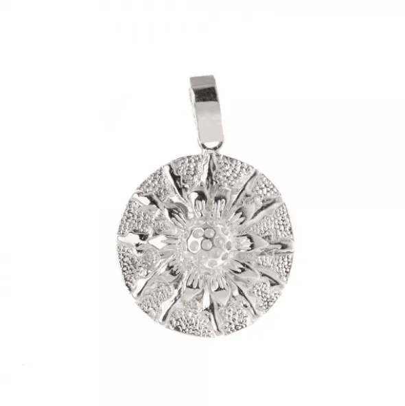 Colgante Chapa Eguzkilore Plata 21mm