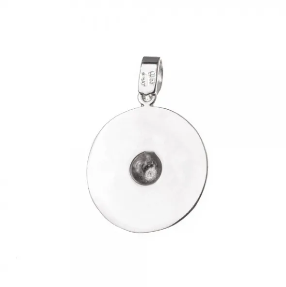 Colgante Chapa Eguzkilore Plata 21mm