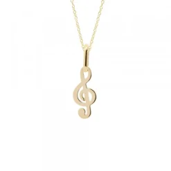 Colgante Clave de Sol Oro 18kt.