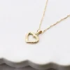 Colgante Corazón Calado de Oro