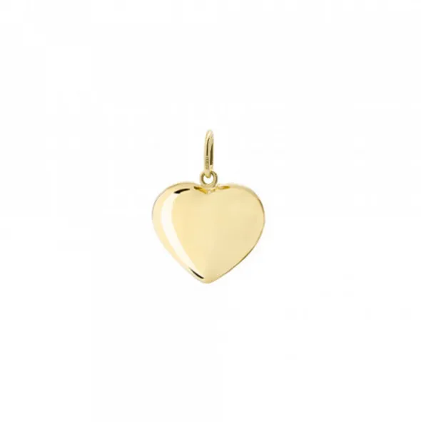 Colgante Corazón Oro Hueco 8mm