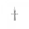 Colgante Cruz Lámina Plata 20mm