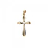 Colgante Cruz Oro Bicolor 27mm
