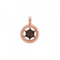 Colgante de Plata Rosa Orla con Circonitas