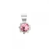 Colgante Distira Plata y Cristal Rosa
