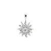 Colgante Eguzkilore Oro Blanco y Brillante 14mm