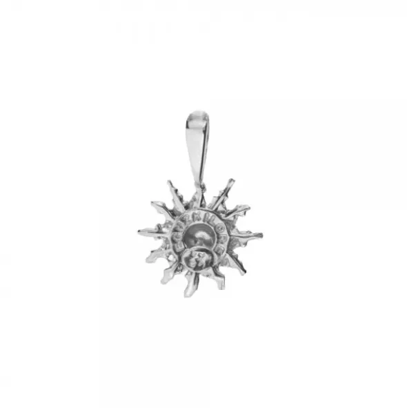 Colgante Eguzkilore Plata Bicolor 14mm