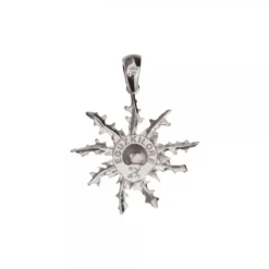 Colgante Eguzkilore Plata y Circonitas Azules 29mm