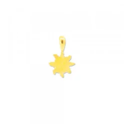 Colgante Eguzkilore Plata Dorada 9mm