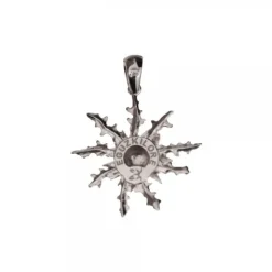 Colgante Eguzkilore Plata Negra 29mm
