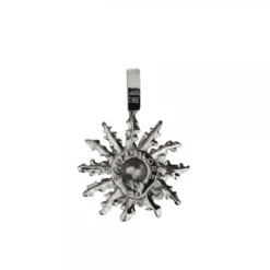 Colgante Eguzkilore Plata Envejecida 21mm