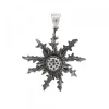 Colgante Eguzkilore Plata Envejecida 37mm