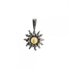 Colgante Eguzkilore Rutenio y Dorado 14mm
