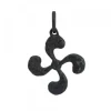 Colgante Lauburu de Plata Oxidada 22mm