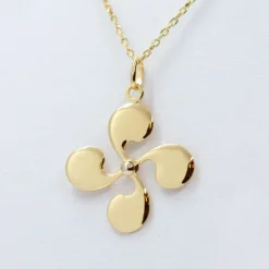 Colgante Lauburu Oro 15mm Personalizable