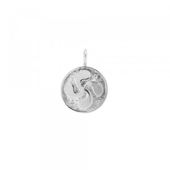 Colgante Lauburu Redondo Plata 13mm