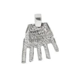 Colgante Mano Irulegi Plata 30mm y Cordón