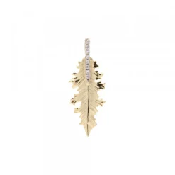 Colgante Mari Mini Plata Dorada y Circonitas