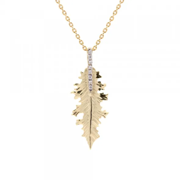 Colgante Mari Mini Plata Dorada y Circonitas