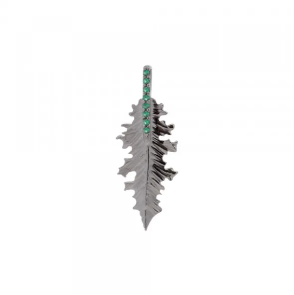 Colgante Mari Mini Rutenio y Circonitas Verdes
