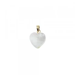 Colgante Mini Ama Corazón Plata Dorada y Nácar