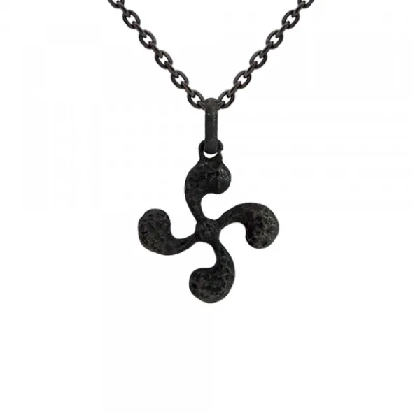 Colgante Mini Lauburu de Plata 17mm