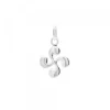 Colgante Mini Lauburu Oro Blanco 10mm