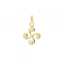 Colgante Mini Lauburu Oro 10mm