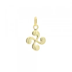 Colgante Mini Lauburu Oro 10mm
