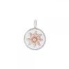 Colgante R3 Plata y Eguzkilore Rosa