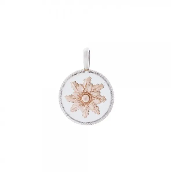Colgante R3 Plata y Eguzkilore Rosa