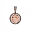 Colgante R2 Rutenio Eguzkilore Rosa y Circonitas