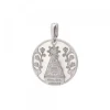 Colgante Virgen de Arrate Nácar y Plata 30mm