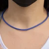 Cordón de Cuero Azul