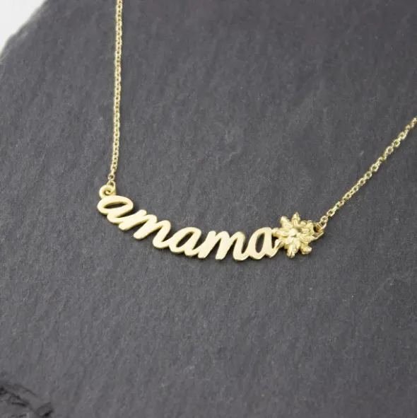 Gargantilla Amama de Oro Amarillo