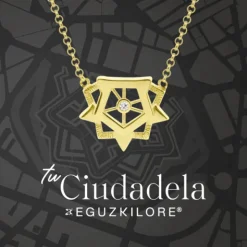 Gargantilla Ciudadela de Plata Dorada