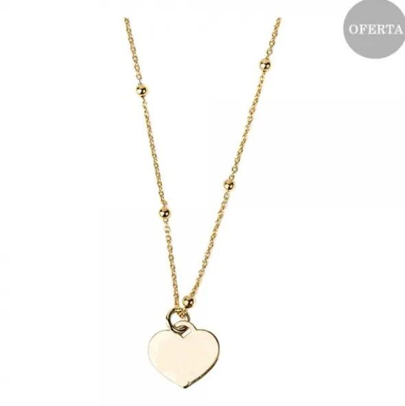 Gargantilla Corazón Mini Plata Dorada Personalizable