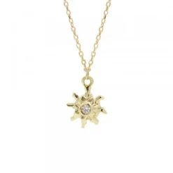 Gargantilla Oro Motivos Eguzkilore con Brillantes