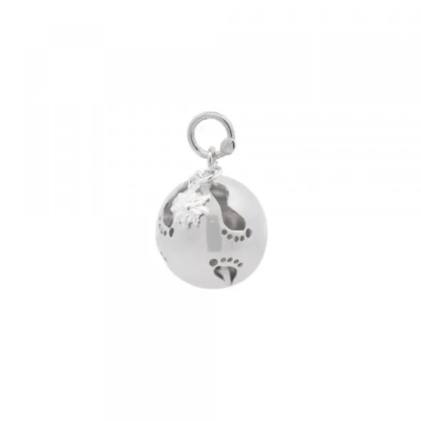 Llamador de Ángeles Piecitos Plata